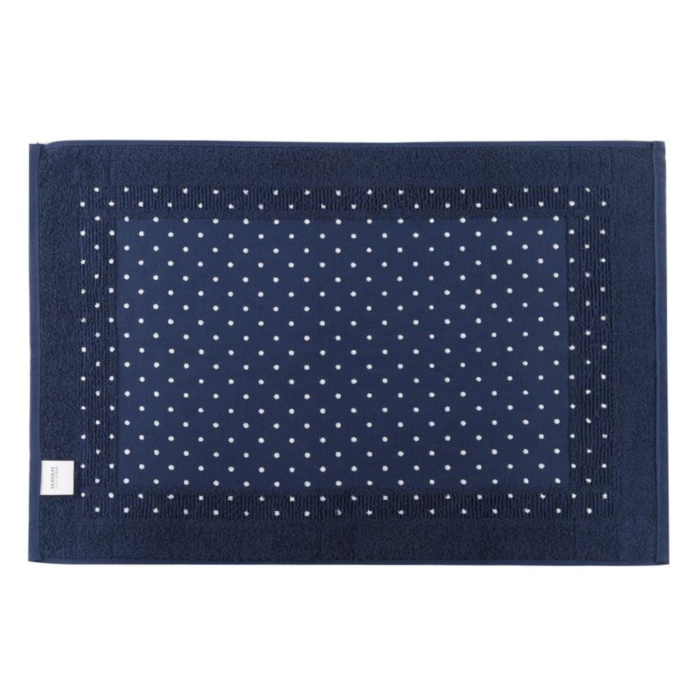 Toalha para Banheiro Antiderrapante 50X75 cm Sofisticata Havan Casa - Azul Marinho
