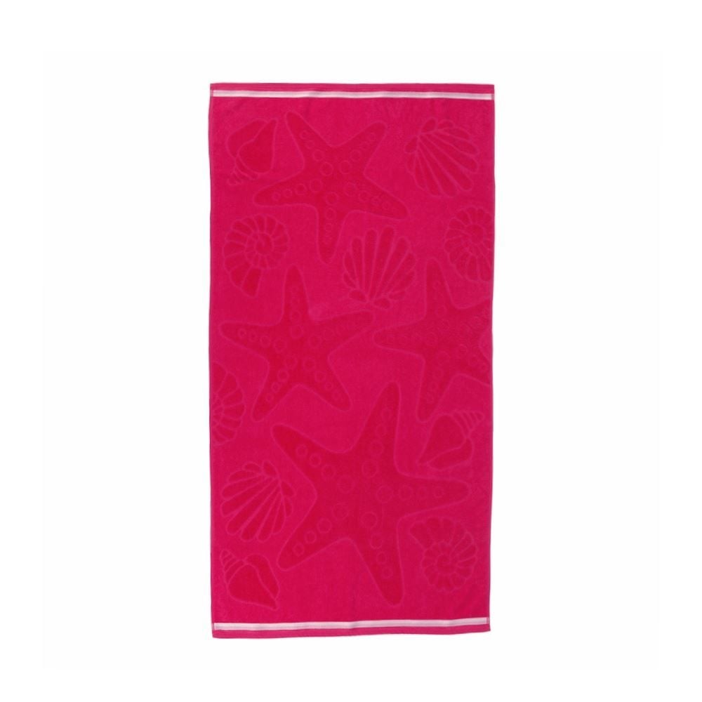 Toalha de Praia 100% Algodão Havan Casa - Fundo Do Mar Pink