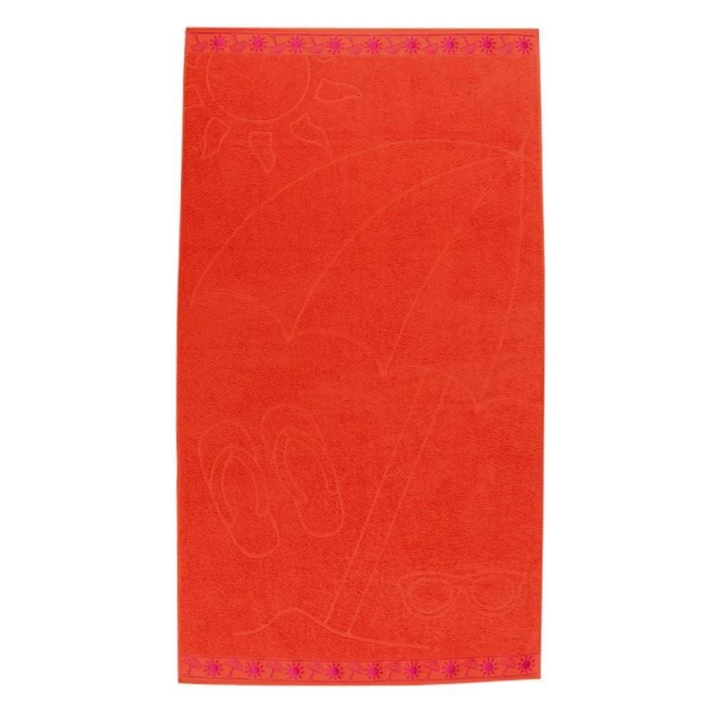 Toalha de Praia 100% Algodão Havan Casa - Laranja
