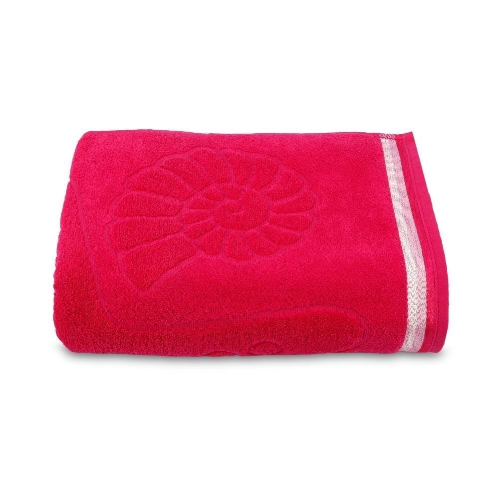 Toalha de Praia Ipanema 100% Algodão Havan Casa - Fundo Do Mar Pink