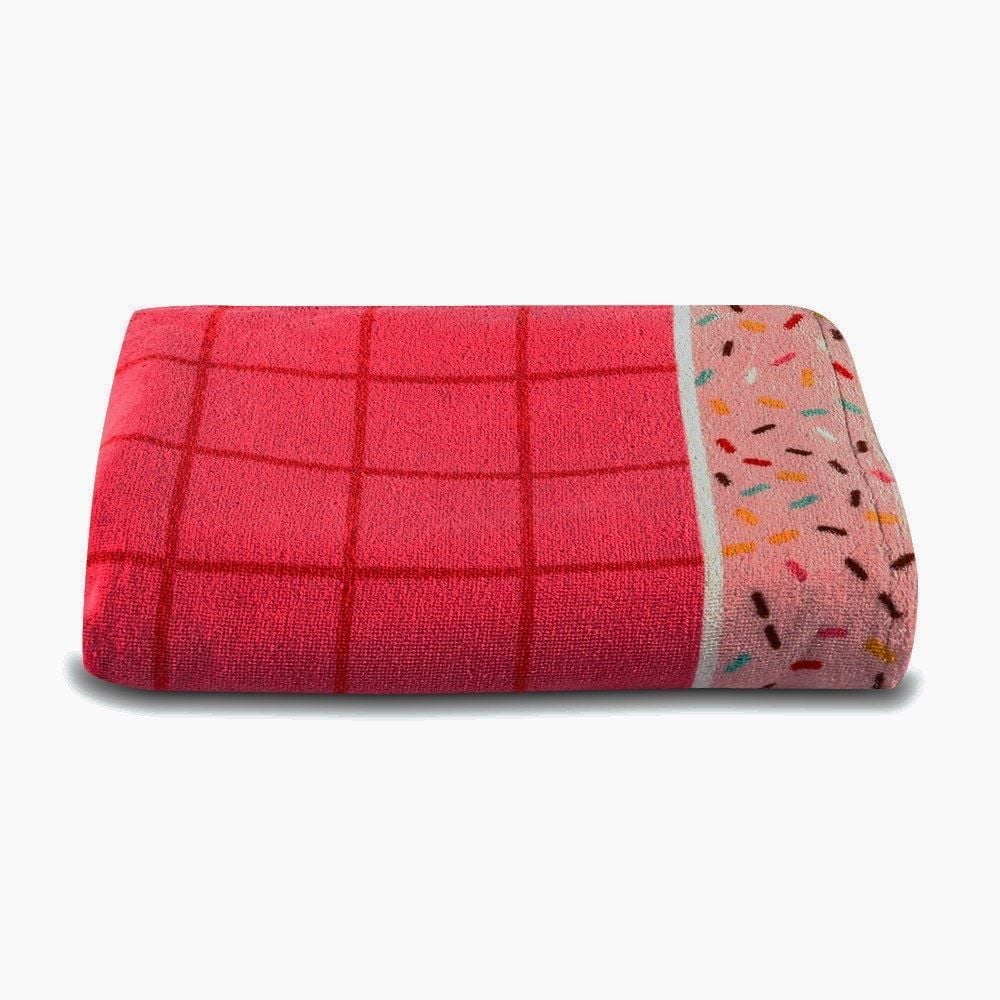 Toalha de Praia Aveludada 100% Algodão Döhler - Sorvete