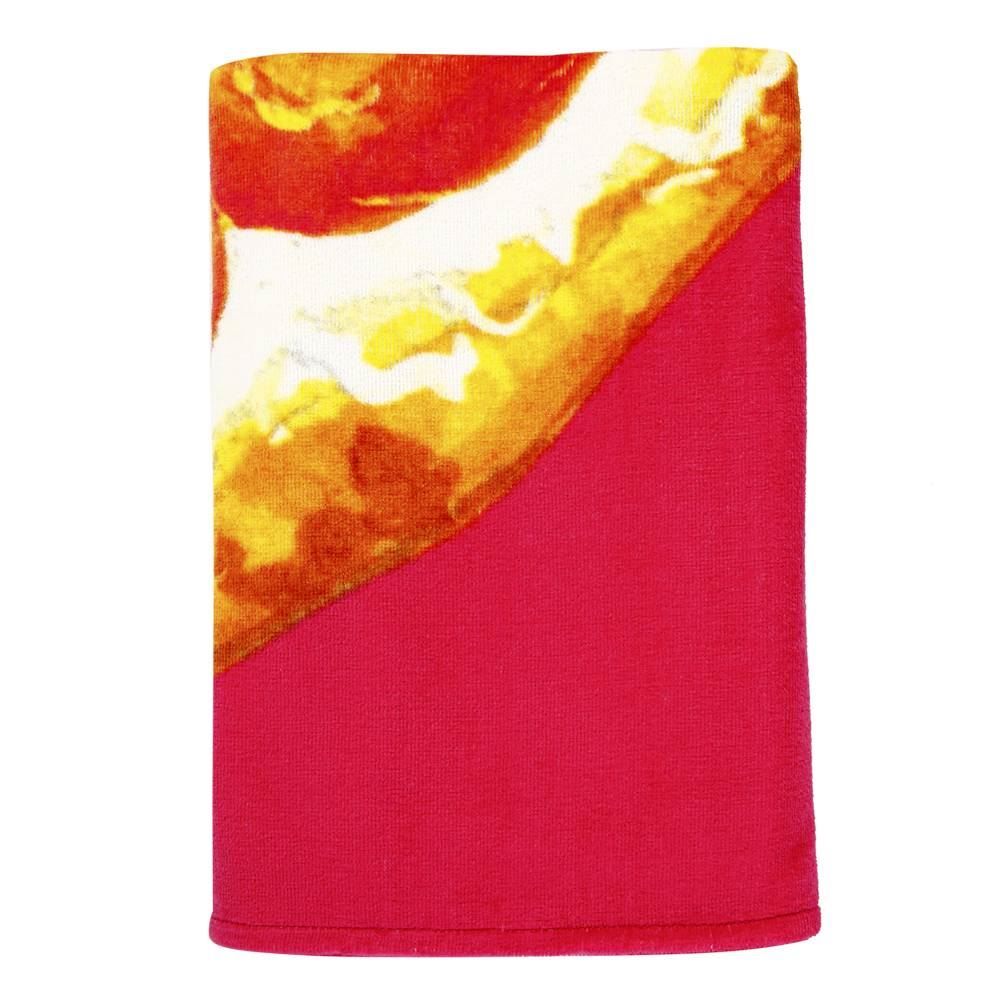 Toalha De Praia Aveludada 100% Algodão Döhler - Laranja novo