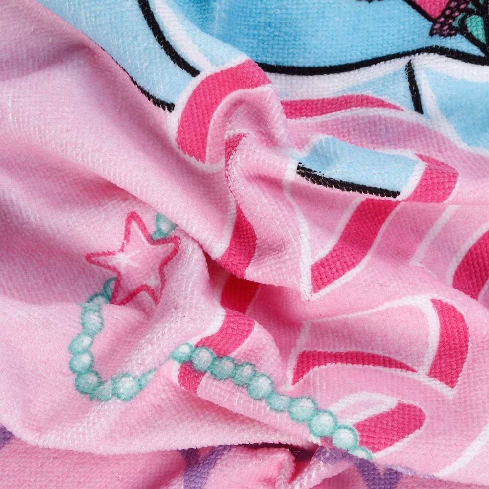 Toalha de Praia Aveludada Infantil Barbie Lepper - Rosa