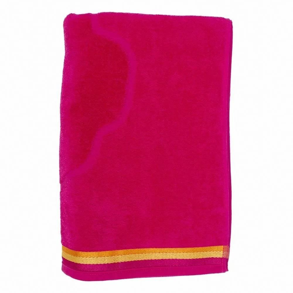Toalha De Praia Aveludada Havan Casa - Hibisco Pink