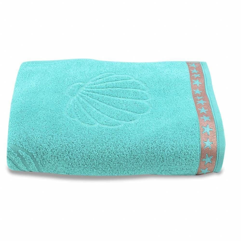 Toalha De Praia Aveludada Havan Casa - Sereia Turquesa
