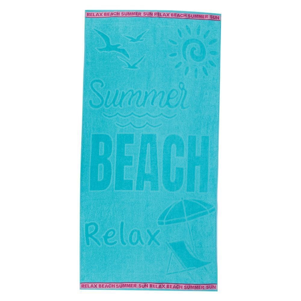 Toalha de Praia Aveludada Havan Casa - Relax Turquesa