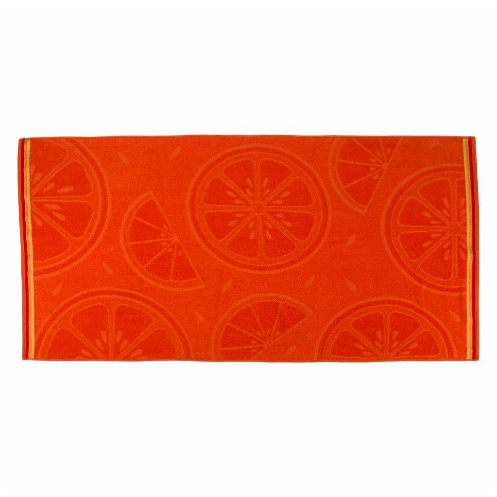 Toalha de Praia Ipanema Havan Casa - Citrus Laranja Iluminado