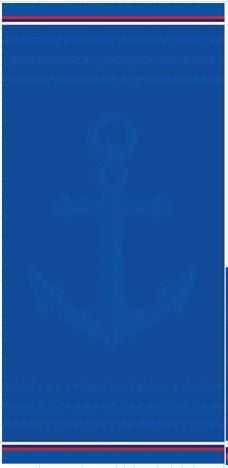 Toalha de Praia Aveludada Havan Casa - NAUTICO MARINHO 646