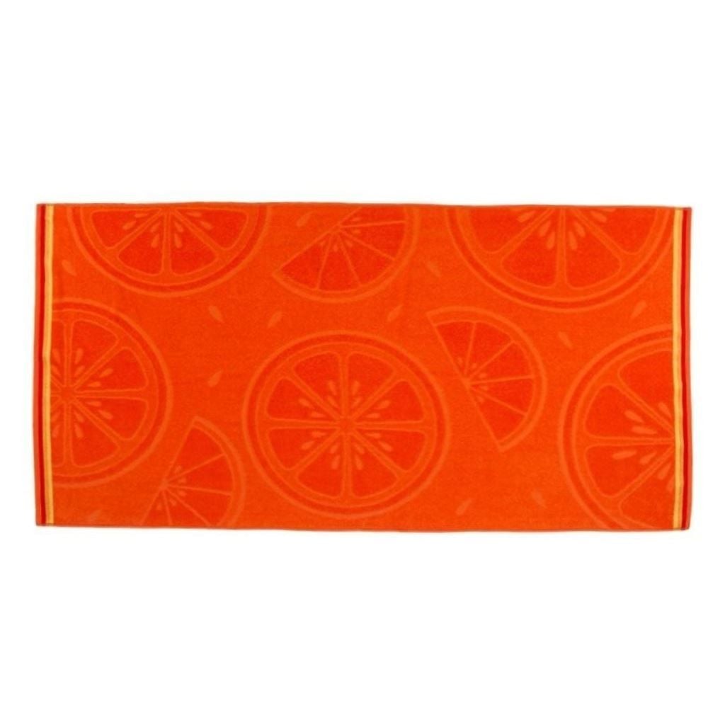 Toalha de Praia Ipanema Havan Casa - Citrus Laranja Iluminado