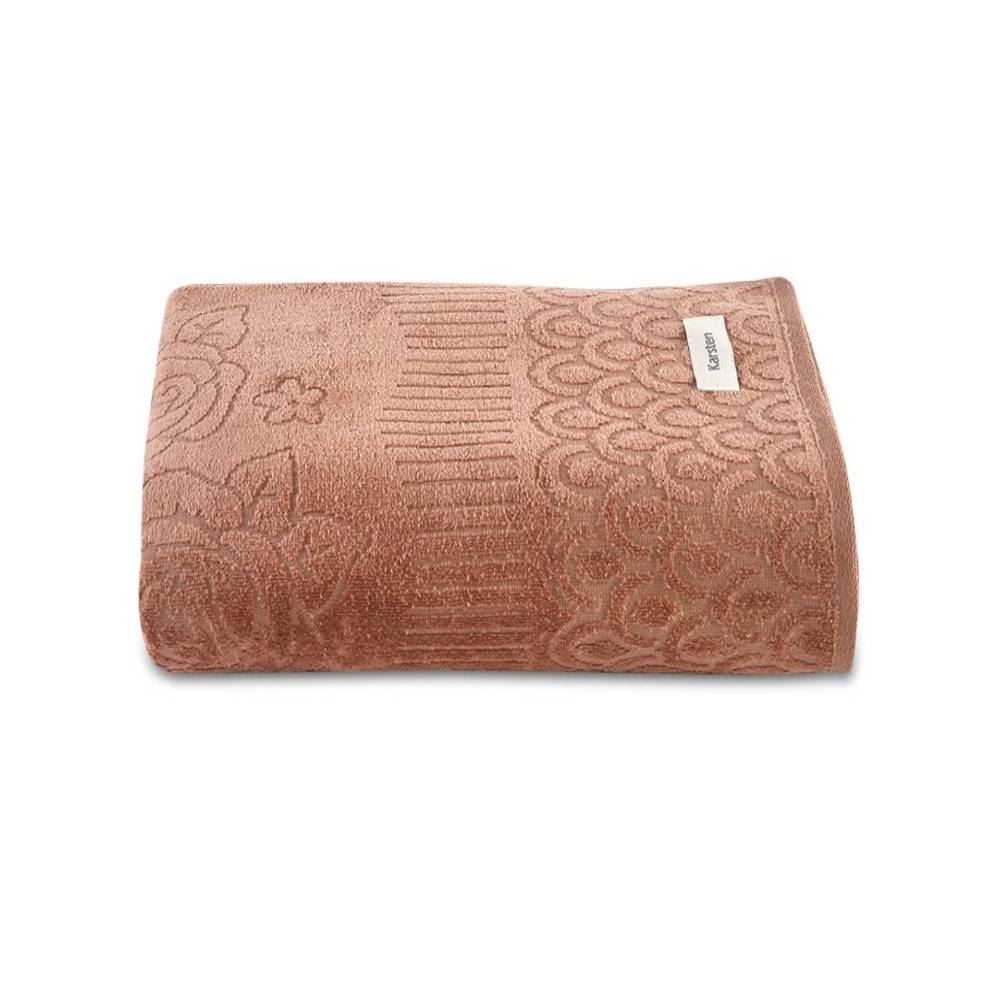 Toalha De Rosto 100% Algodão Georgia Karsten - Terracota