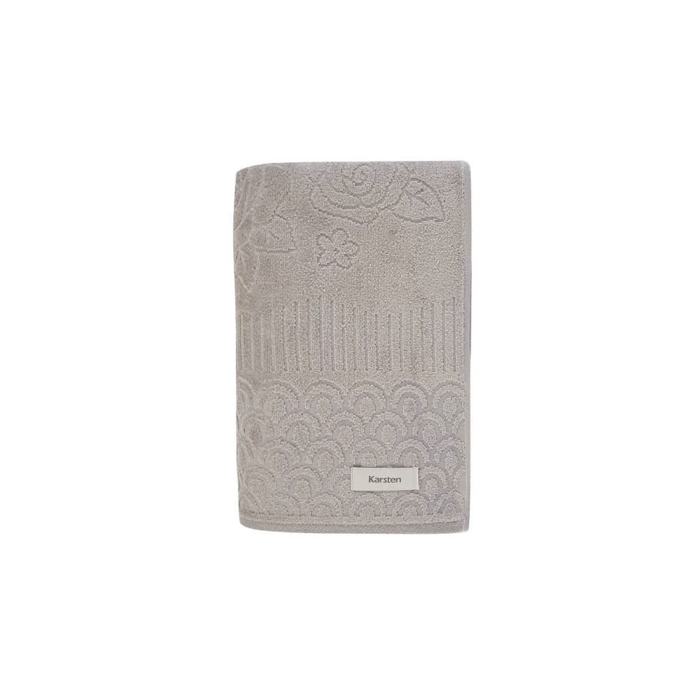 Toalha De Rosto 100% Algodão Georgia Karsten - Cinza