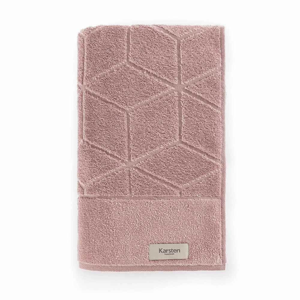 Toalha De Rosto 100% Algodão Ibiza Karsten By Havan Casa - Rosa Pétala