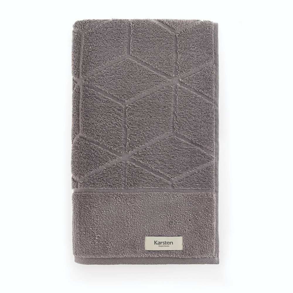 Toalha De Rosto 100% Algodão Ibiza Karsten By Havan Casa - Cinza Urbano