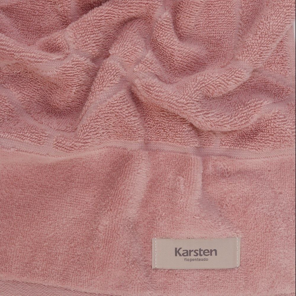 Toalha de Rosto 100% Algodão Ibiza Karsten by Havan Casa - Rosa Pétala