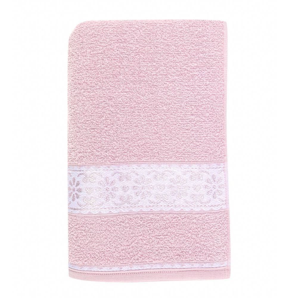 Toalha De Rosto 85% Algodão Malú Havan Casa Havan 1 Pç - Rosa Fita