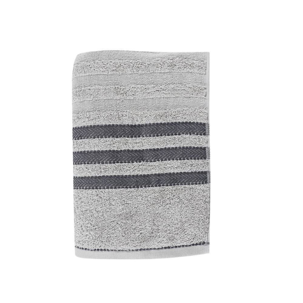 Toalha De Rosto 96% Algodão Jacquard Asti Corttex - Cinza