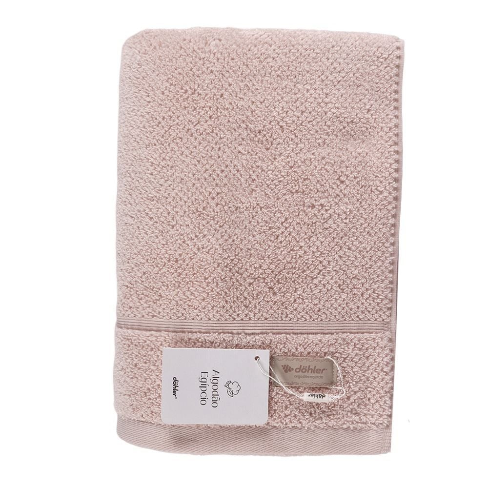 Toalha de Rosto Algodão 100% Fio Egípcio Döhler - Rosa Claro