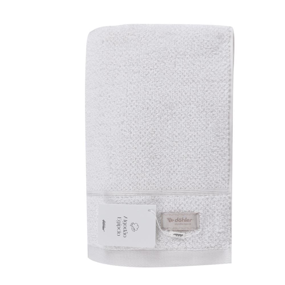 Toalha de Rosto Algodão 100% Fio Egípcio Döhler - Branco
