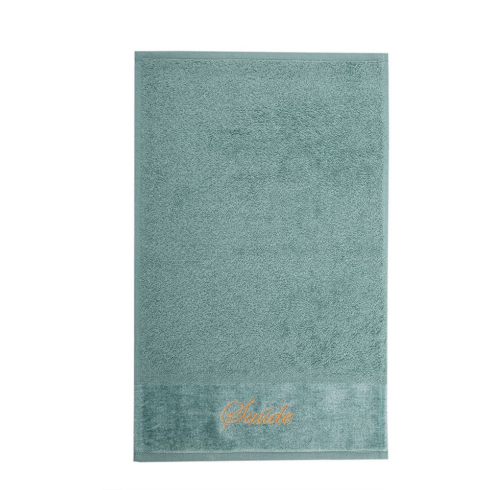 Toalha De Rosto Bordada Desejos - Mar Mediterrâneo Saúde