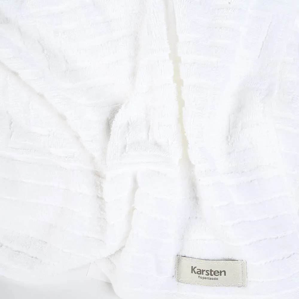 Toalha de Rosto 100% Algodão Capri Karsten - Branco
