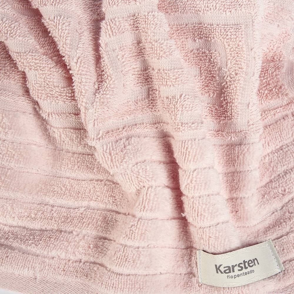 Toalha de Rosto 100% Algodão Capri Karsten - Rosa Iogurte