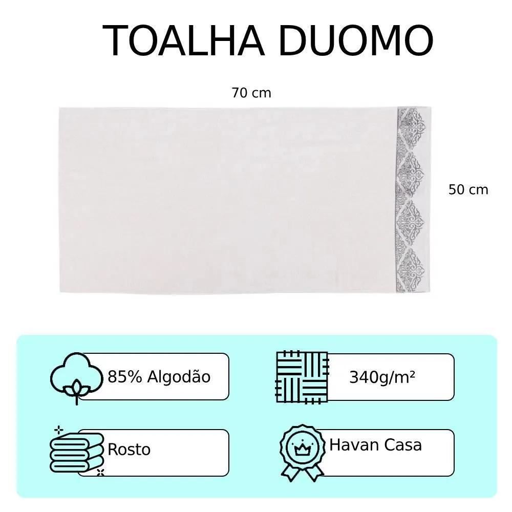 Toalha De Rosto Duomo Havan Casa - Gelo
