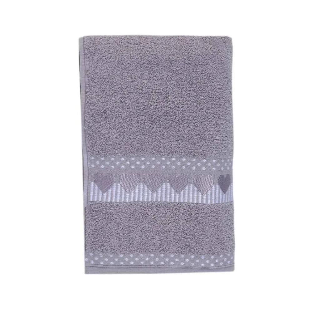 Toalha De Rosto 100% Algodão Jolie Havan Casa - Cinza
