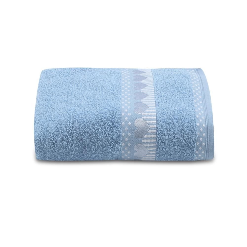 Toalha De Rosto 100% Algodão Jolie Havan Casa - Azul Claro