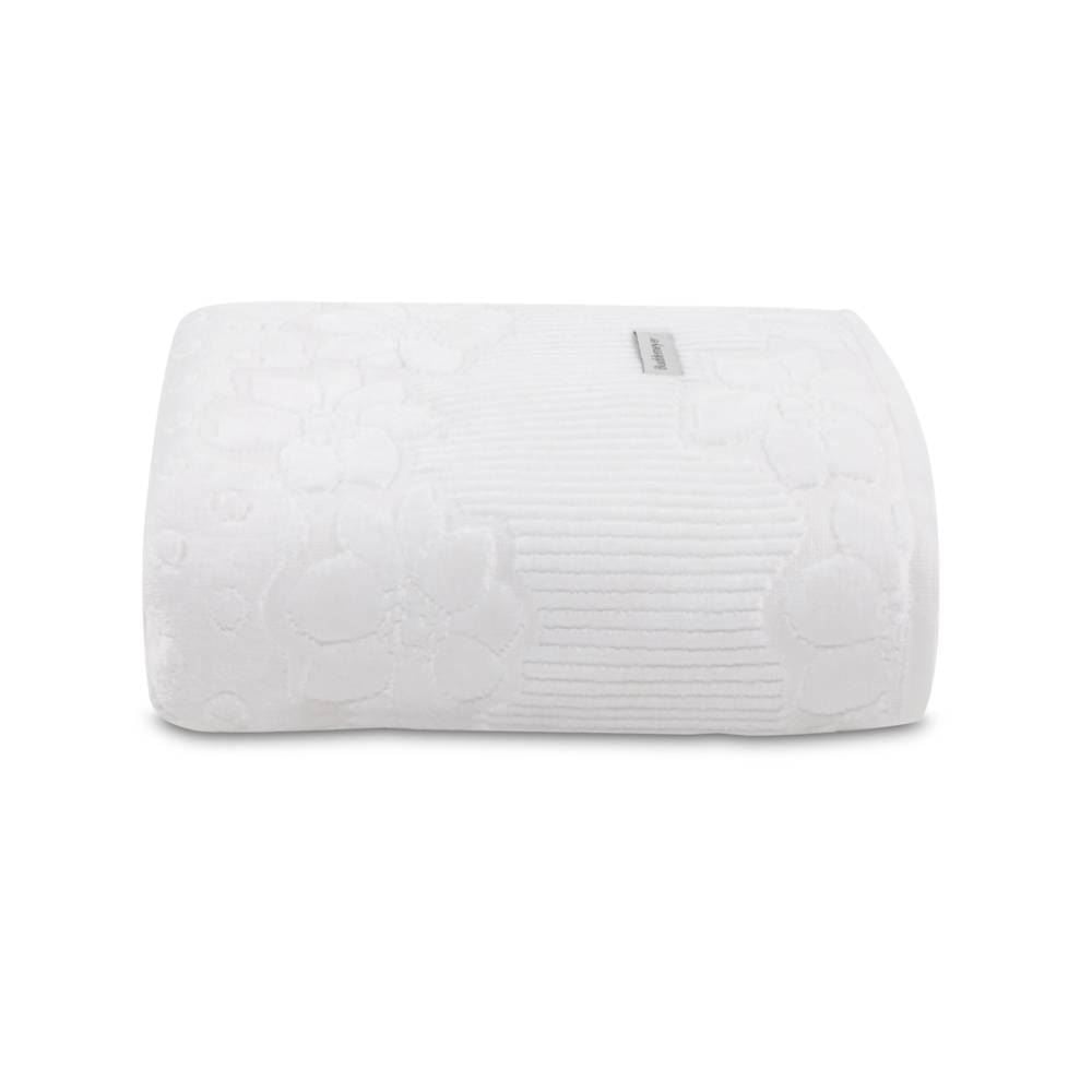 Toalha De Rosto 100% Algodão Lollipop Buddemeyer - Branca 