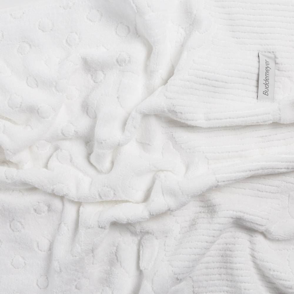 Toalha De Rosto 100% Algodão Lollipop Buddemeyer - Branca 