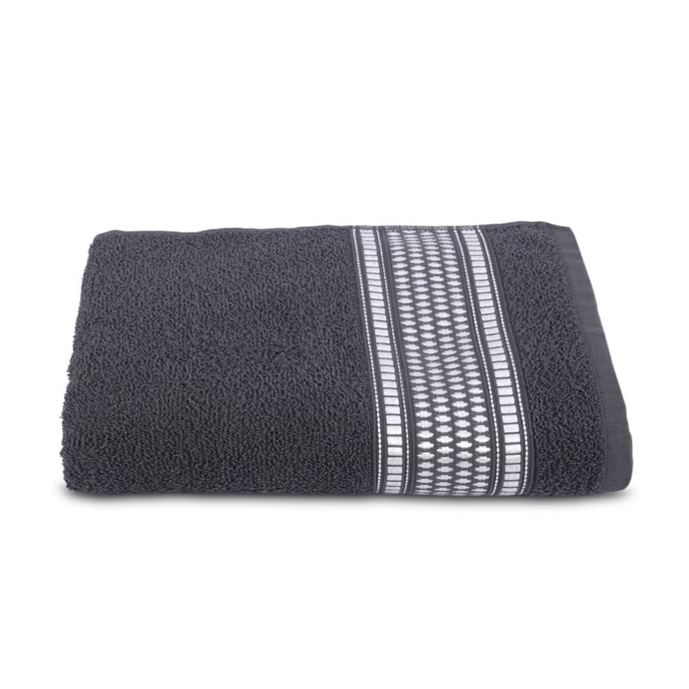Toalha de Rosto 100% Algodão Nara Havan - Cinza Grafite