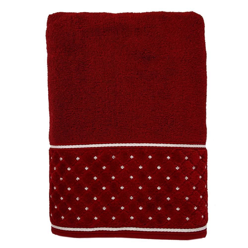 Toalha De Rosto 100% Algodão Safira Havan 1 Pç - Bordo