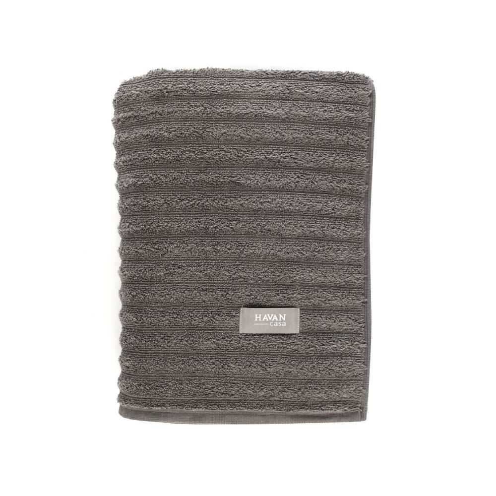 Toalha De Rosto 100% Algodão Wave Havan Casa 1 Pç - Chumbo New