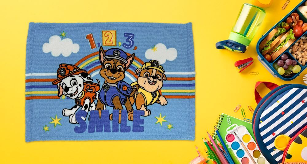 Toalha Lancheira Aveludada - Patrulha Canina - PATRULHA CANINA