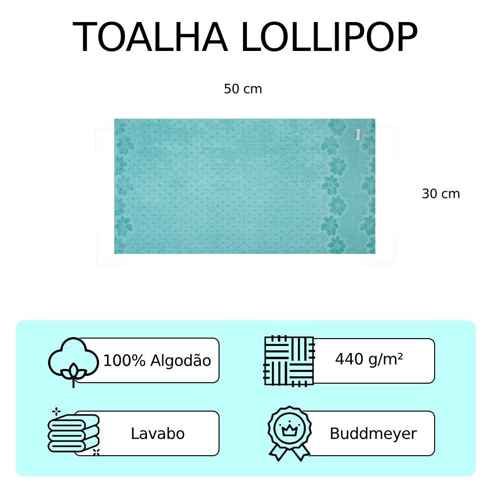 Toalha de Lavabo 100% Algodão Lollipop Buddemeyer - Verde
