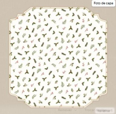 Toalha Mesa 180X180qd Natal Renova Digital Dohler - AZEVINHOS