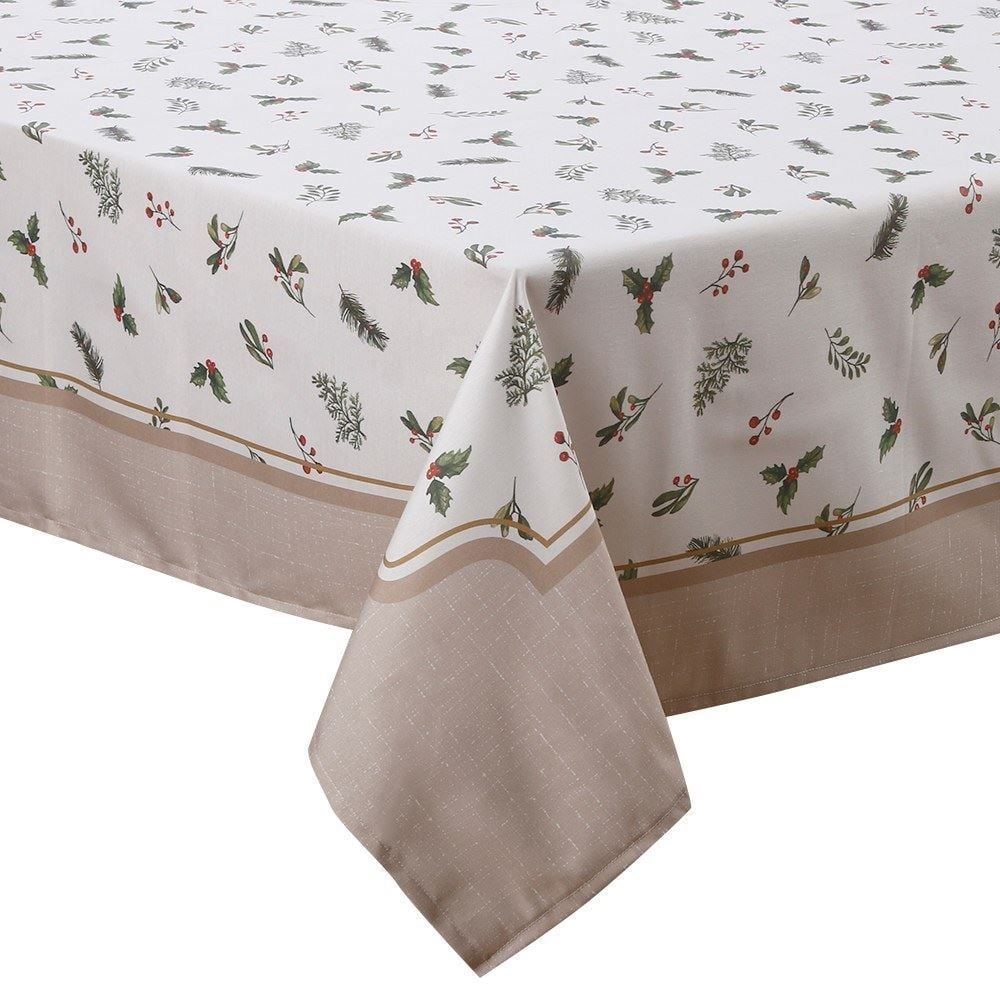 Toalha de Mesa Natal 1,80M X 1,80M Döhler - Azevinhos
