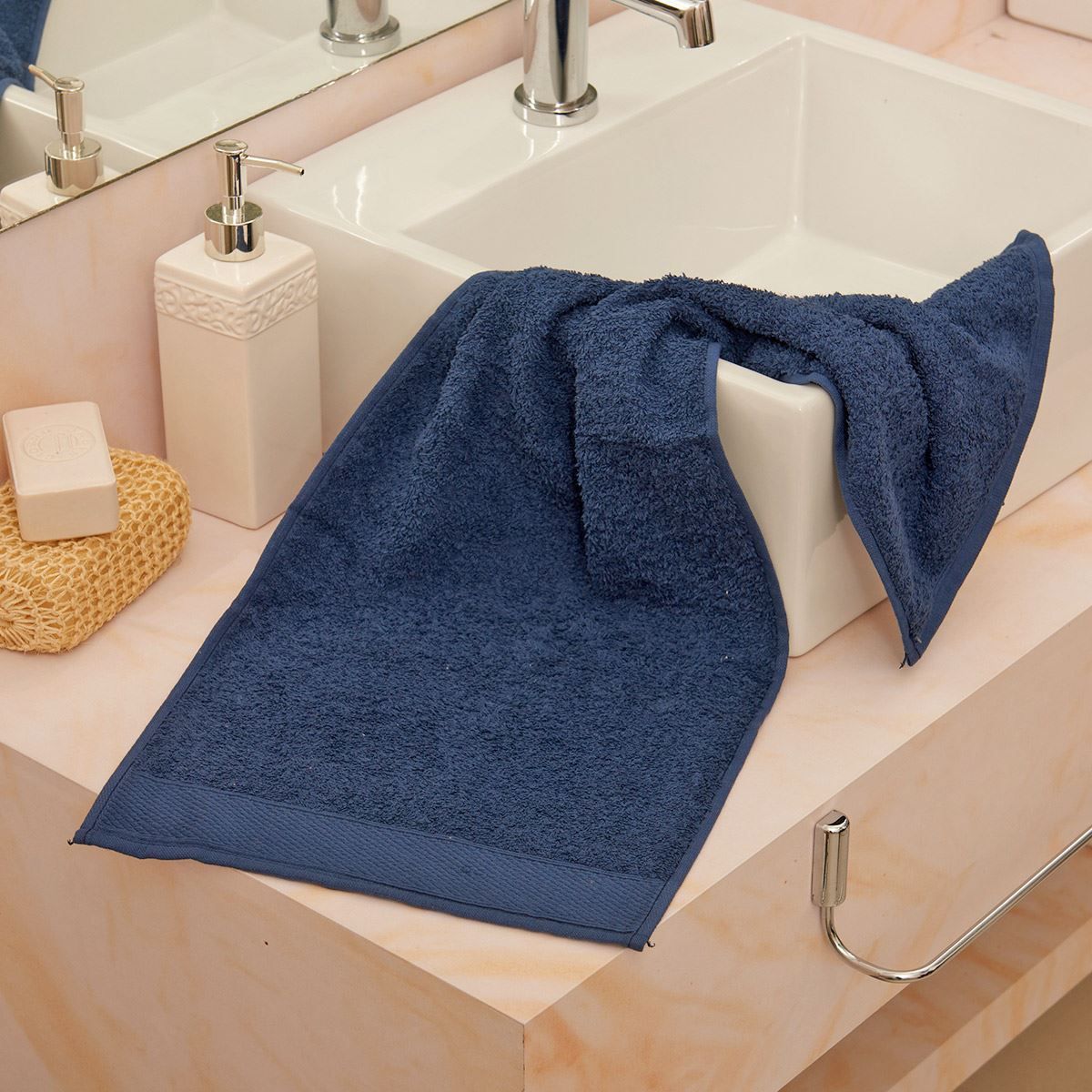 Toalha Para Academia 30Cm X 80Cm Eco - Azul Marinho