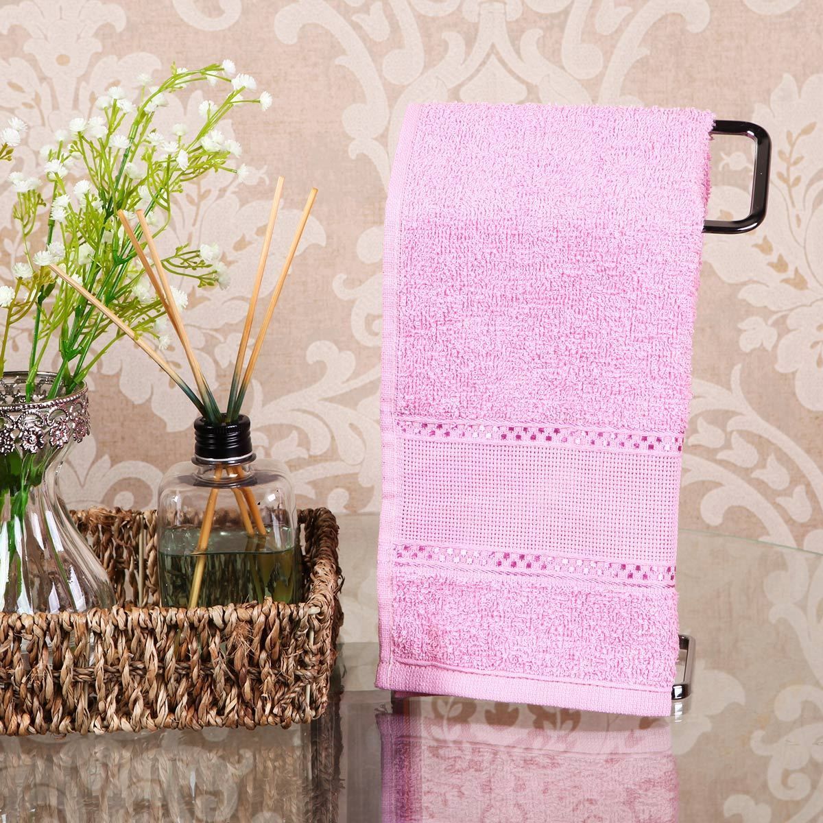 Toalha Social Lavabo Havan - Rosa