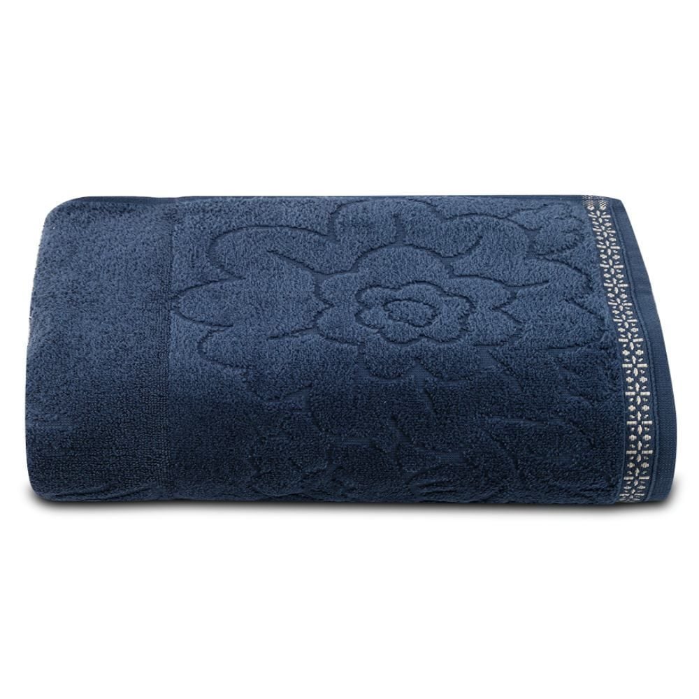Toalha Super Banho 100% Algodão Glamour Havan Casa - Azul Marinho
