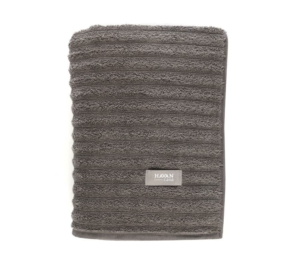 Toalha Super Banho 100% Algodão Wave Havan Casa 1 Pç - Chumbo New