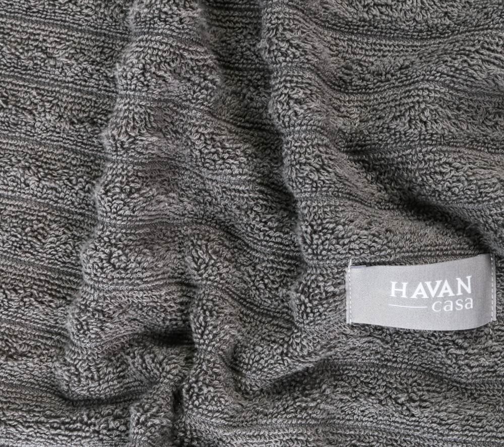 Toalha Super Banho 100% Algodão Wave Havan Casa 1 Pç - Chumbo New