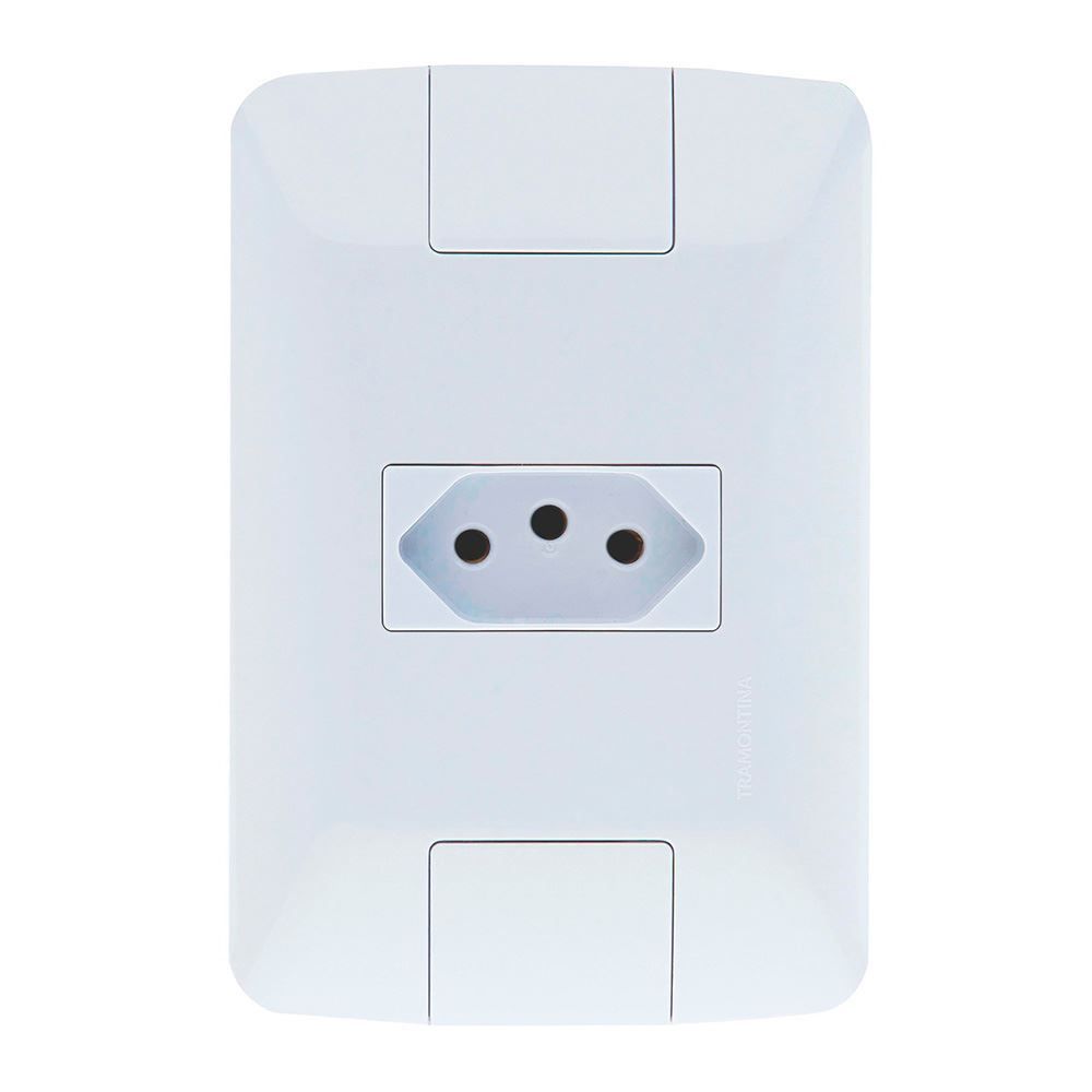 Tomada Tramontina Aria 2P+T 20A 250V Branca - 57241013