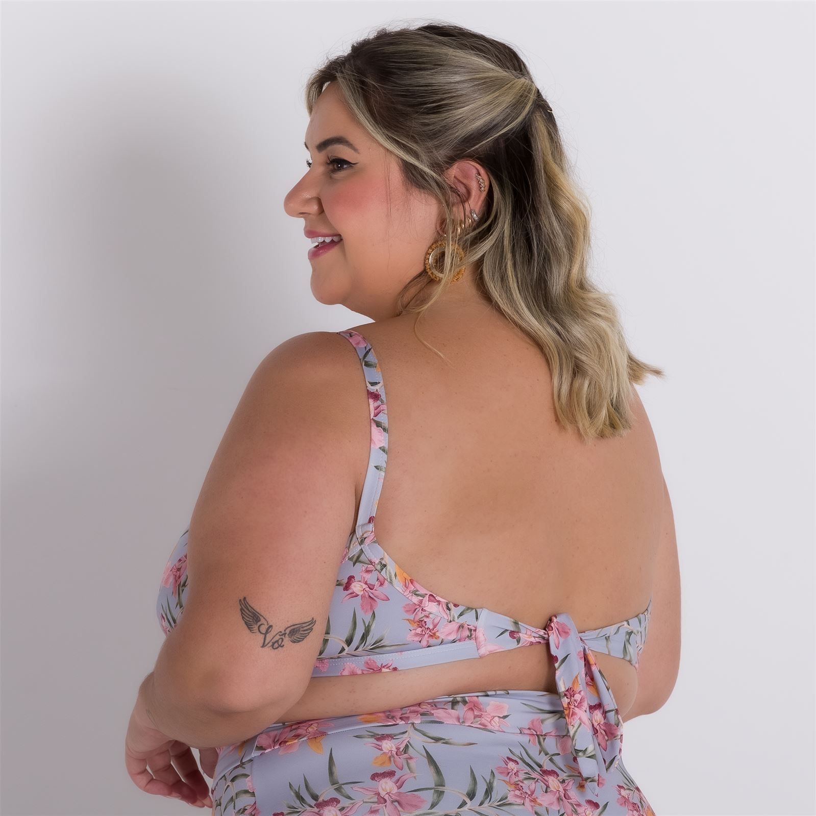 Top Biquíni Plus Transpassado Patrícia Foster Mais