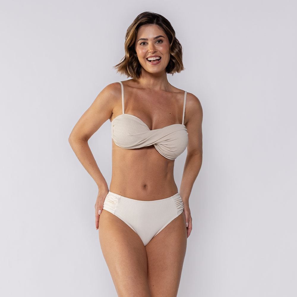 Top Biquíni Torcido Com Textura Patricia Foster