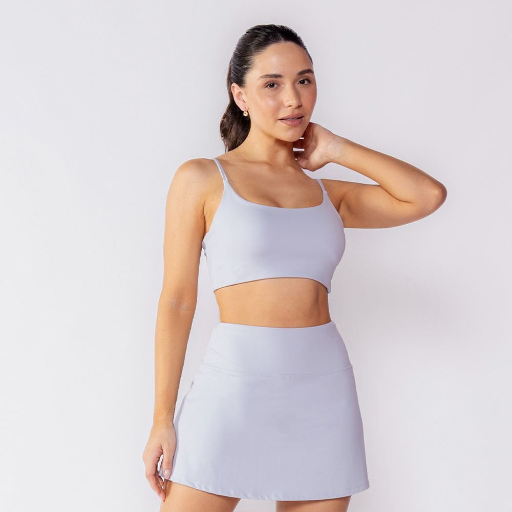 Top Feminino Fitness Alça Fina Scream