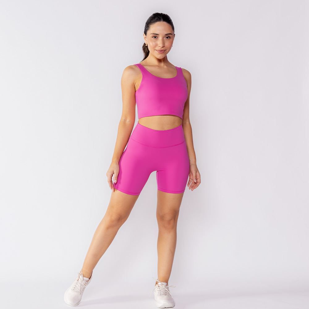 Top Feminino Fitness Com Forro Scream