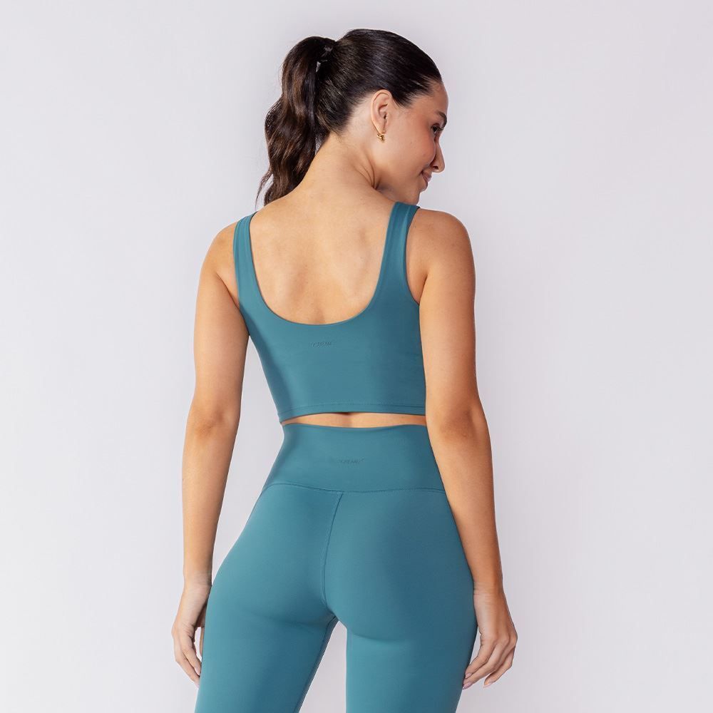 Top Feminino Fitness Com Forro Scream