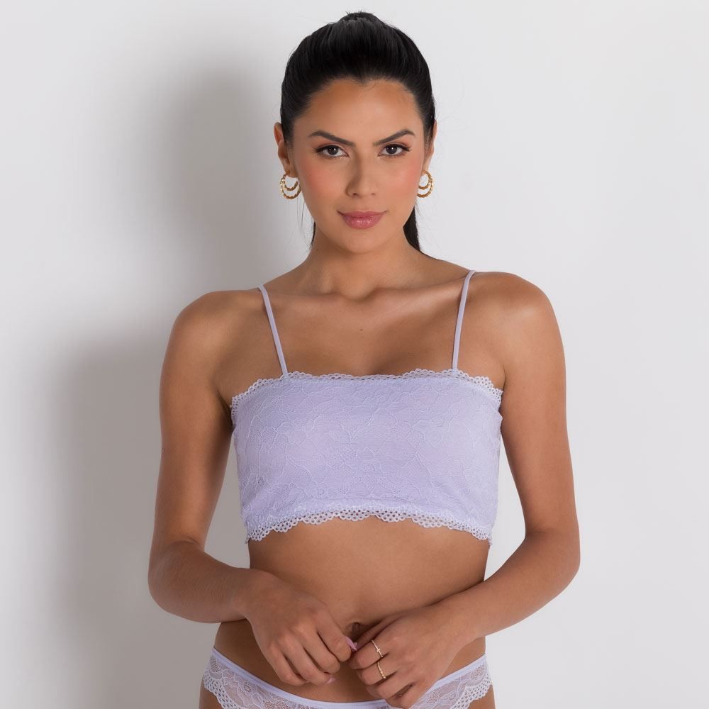 Top sem Bojo Todo em Renda Camila Moretti