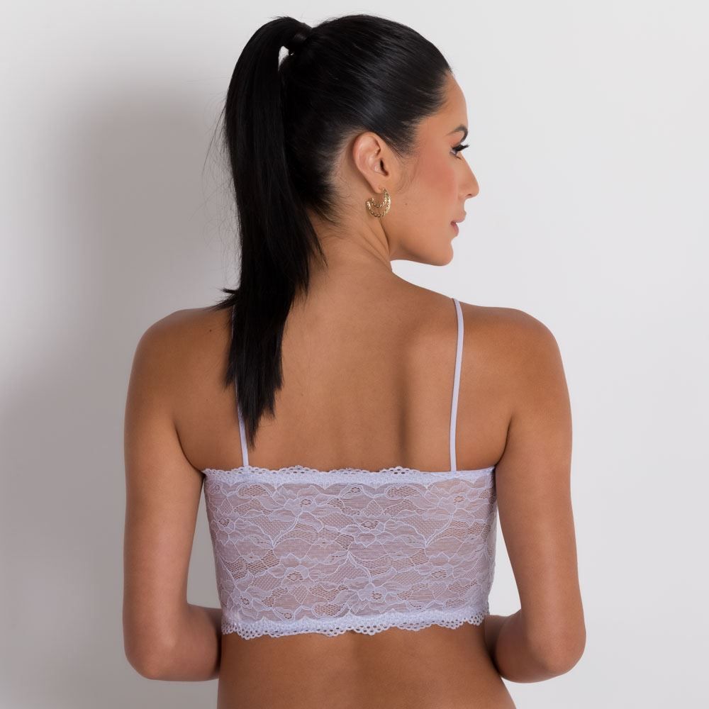 Top sem Bojo Todo em Renda Camila Moretti